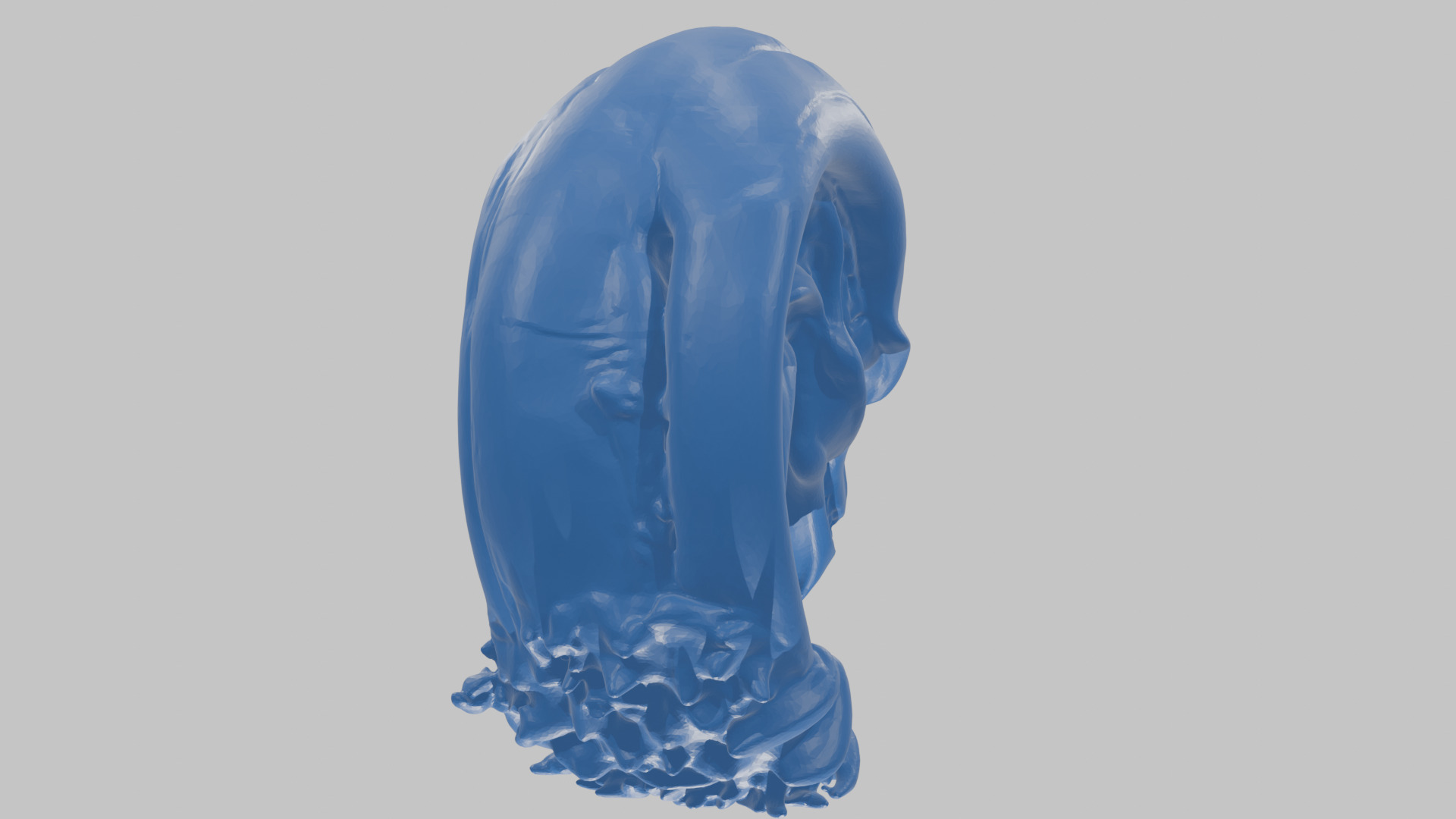 HR Giger Alien Bust  Xenomorph Creature Low-poly 3D model_70