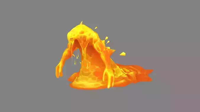 Cartoon Magma Monster