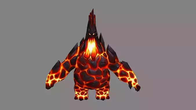 Cartoon Flame Demon - Balrog