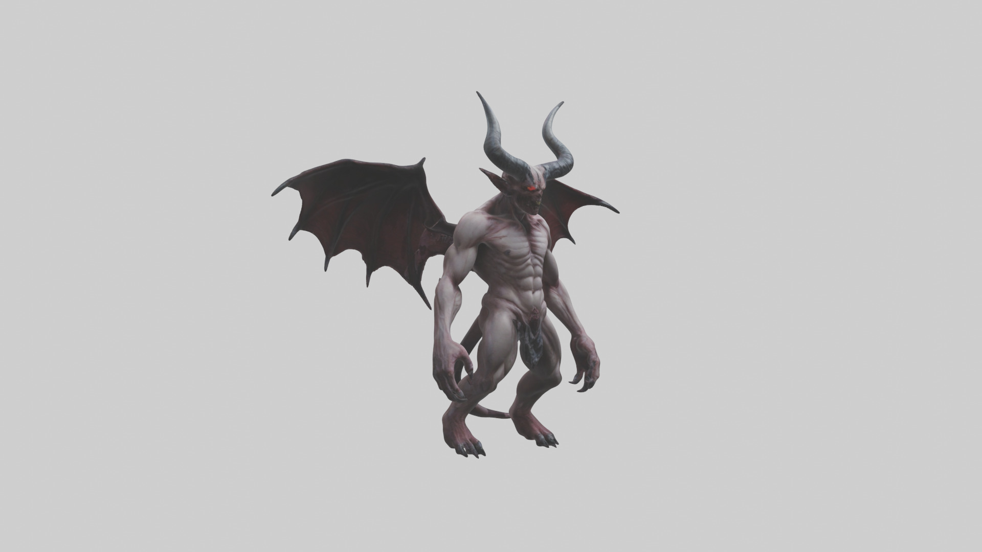 Reborn Demon model Low-poly 3D model_11