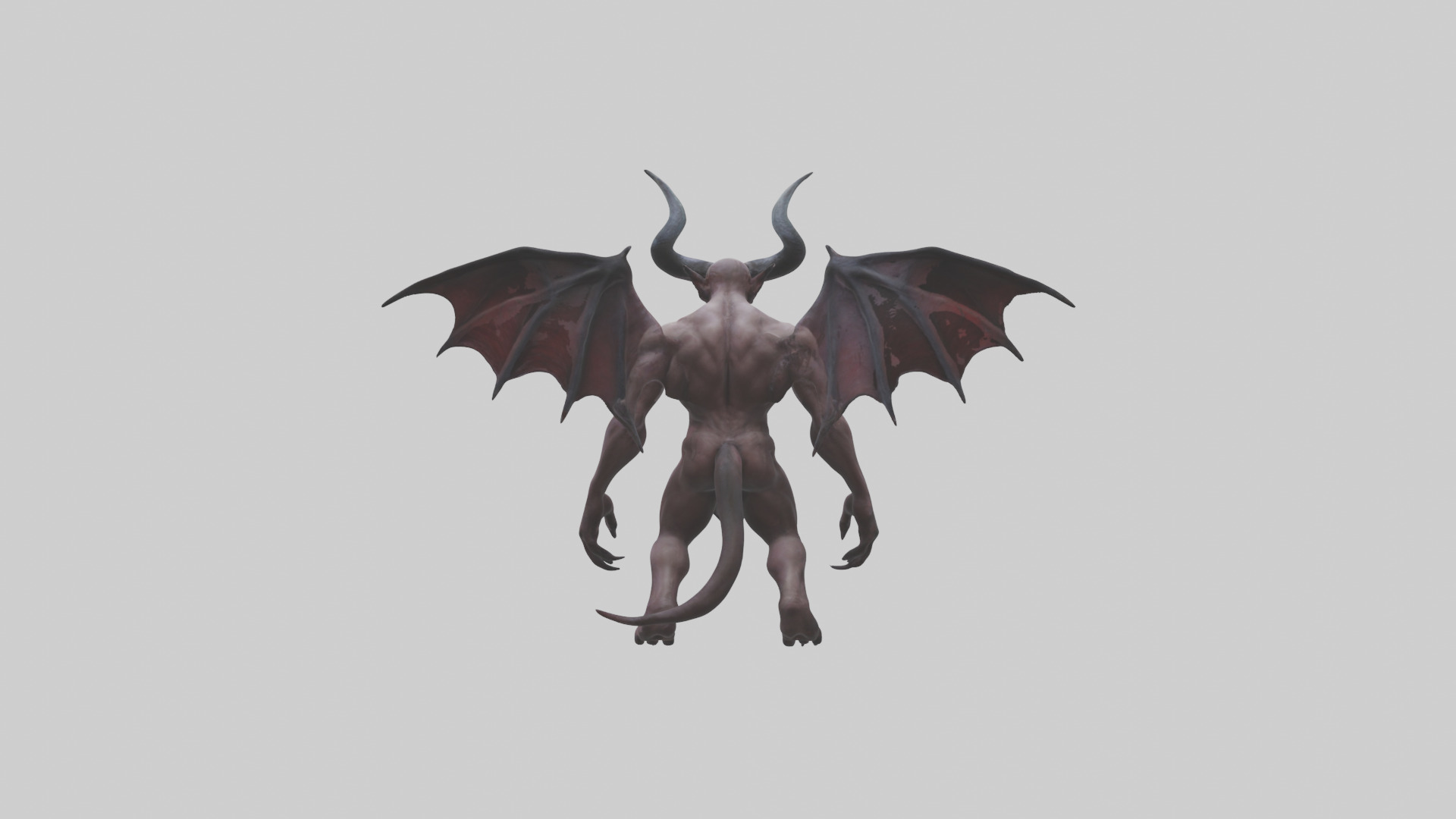 Reborn Demon model Low-poly 3D model_2