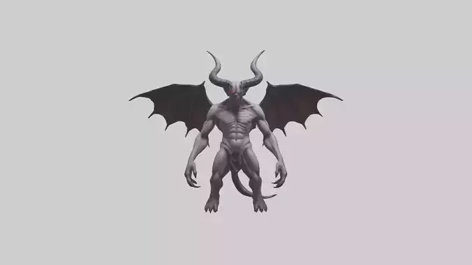 Reborn Demon model Low-poly 3D model