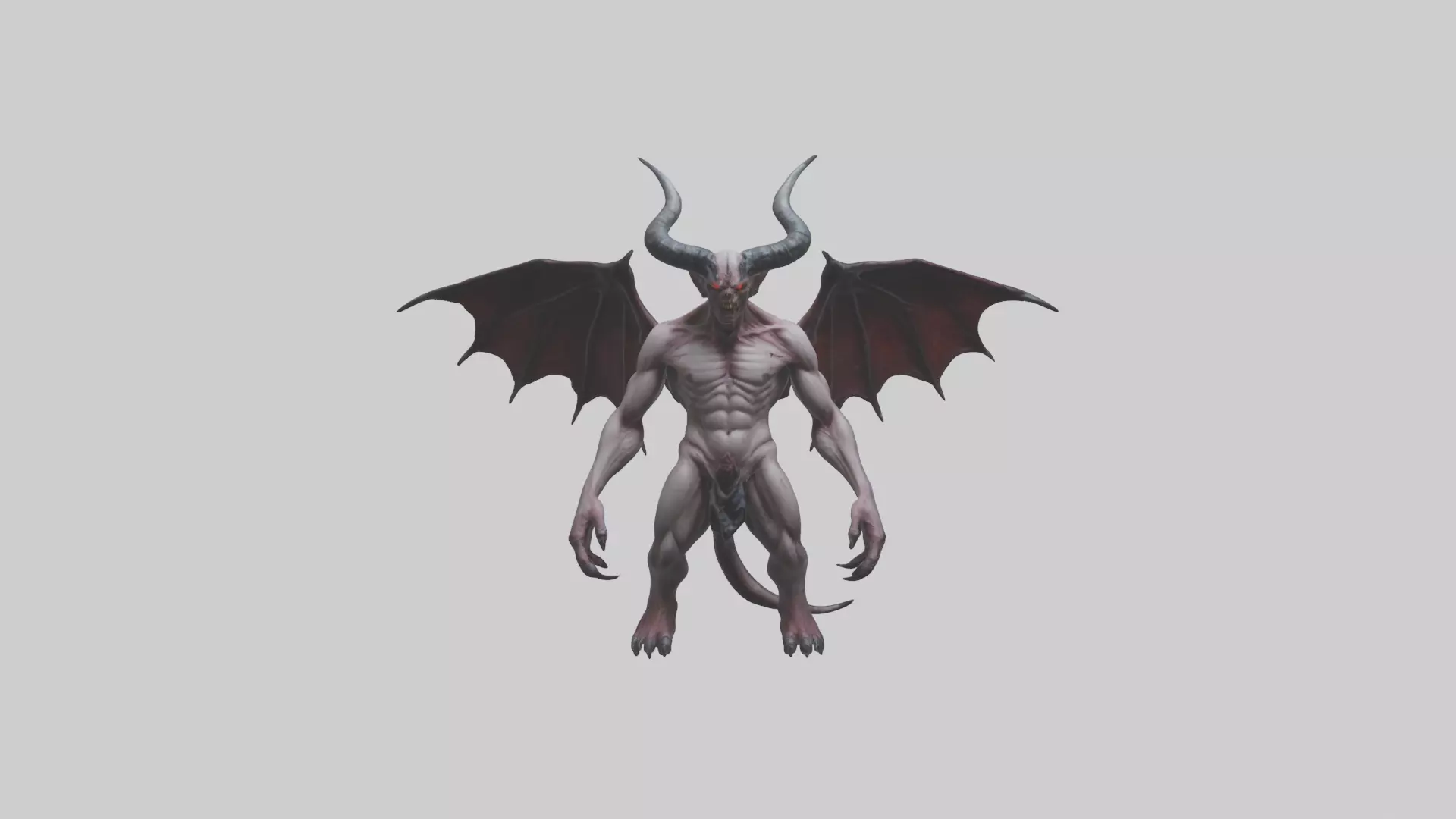 Reborn Demon model Low-poly 3D model_0