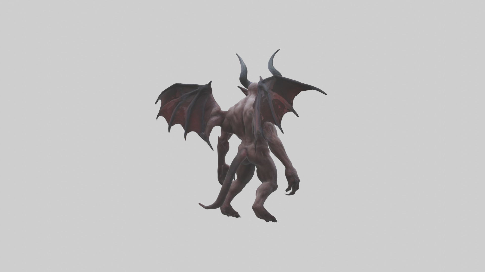 Reborn Demon model Low-poly 3D model_4