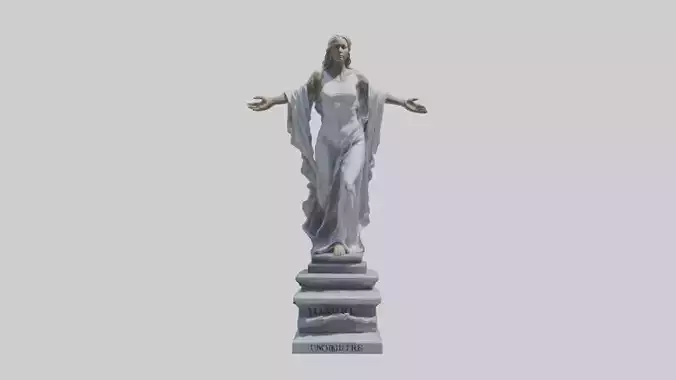 Reborn to be Free statue model
