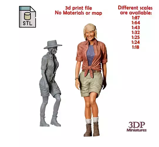 N2 Jurassic Park Ellie Sattler 30 percent DiscountLaura Dern 3D print model
