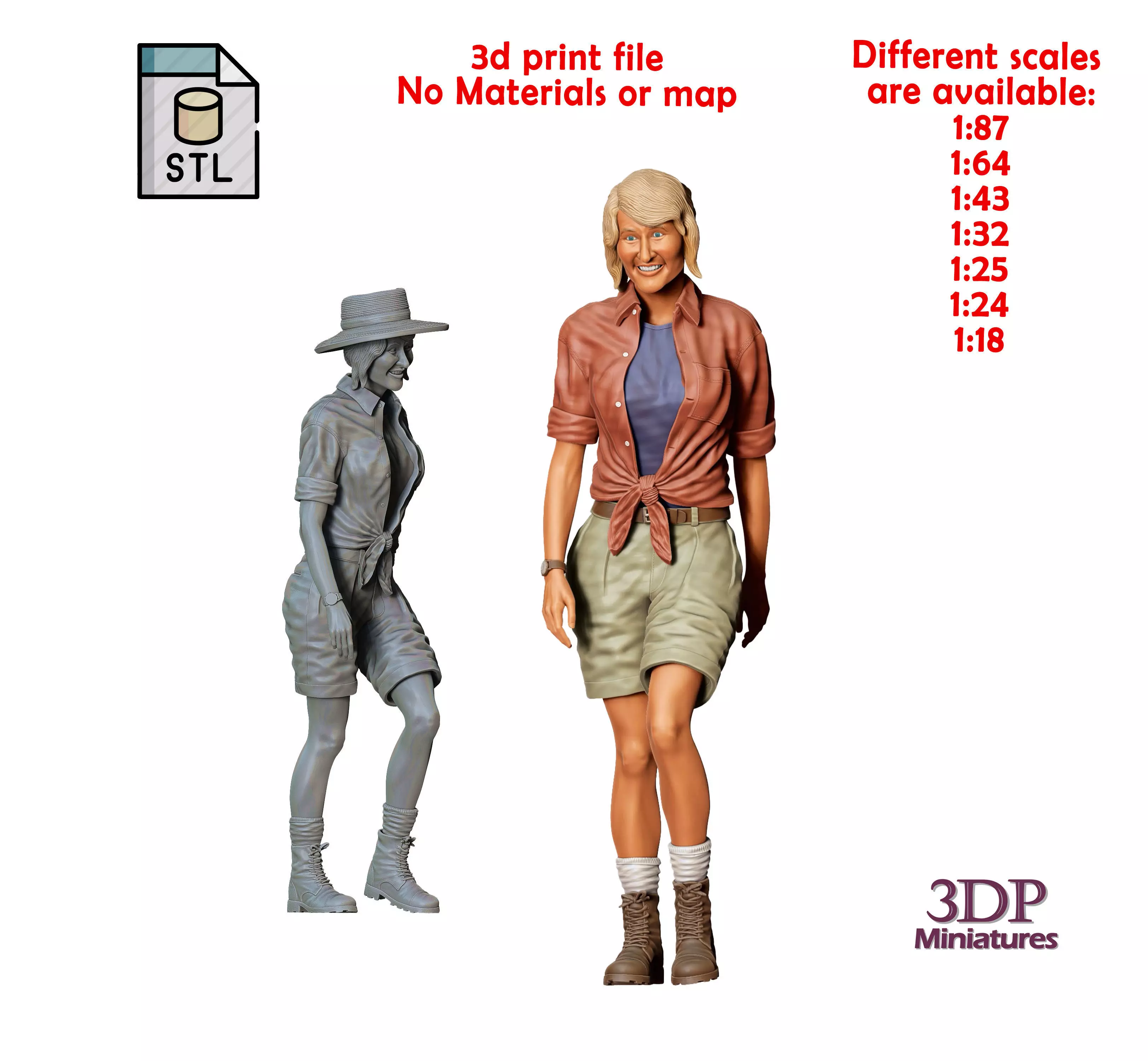N2 Jurassic Park Ellie Sattler 30 percent DiscountLaura Dern 3D print model_0