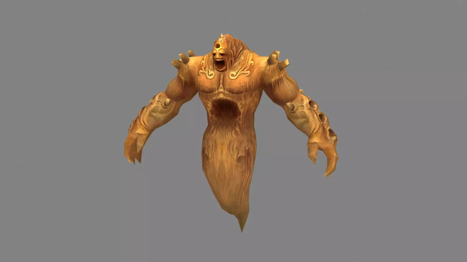 Summoned Sandstorm Monster Low-poly 3D model