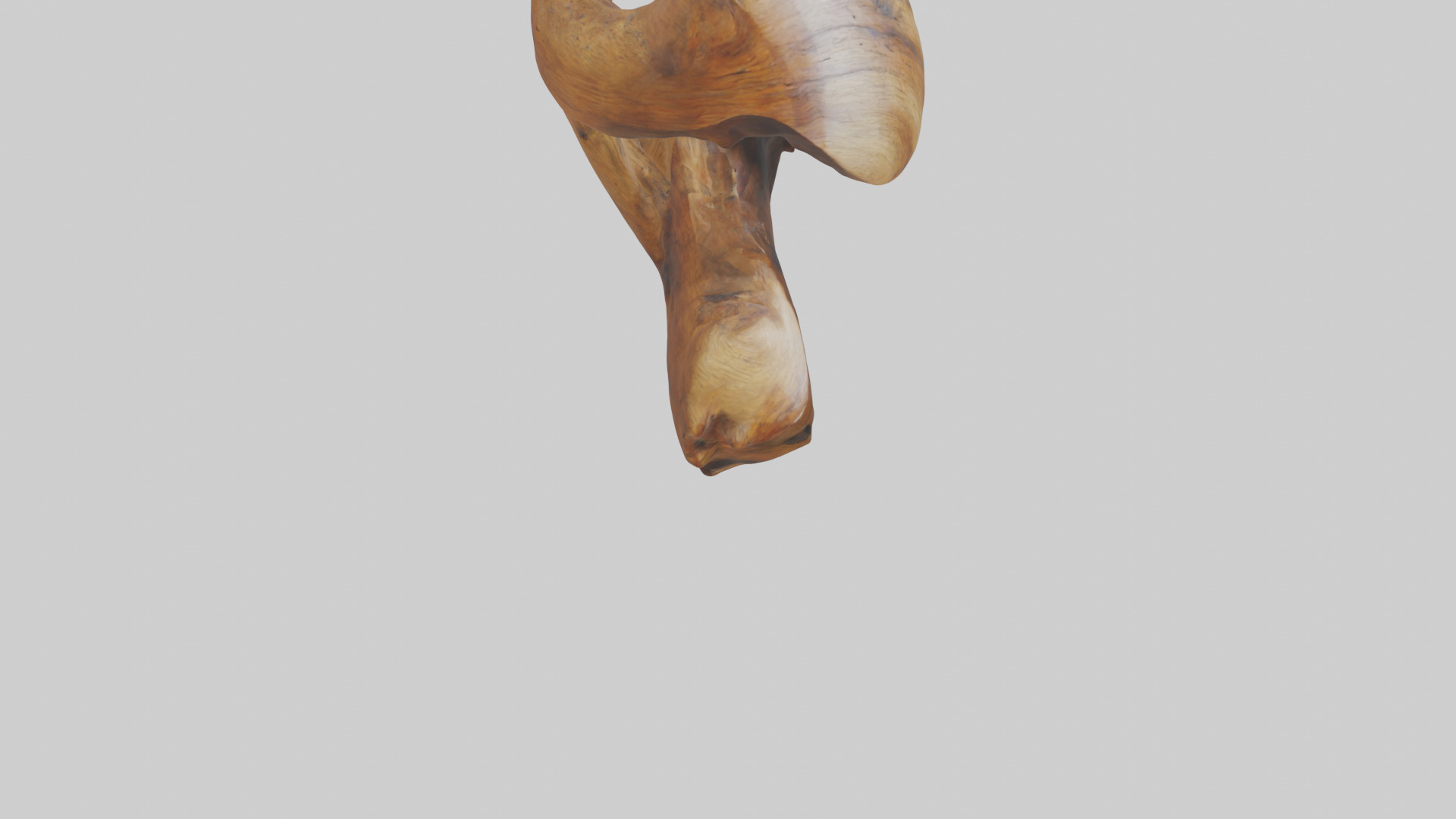 Reclaimed wood sculpture model Low-poly 3D model_6