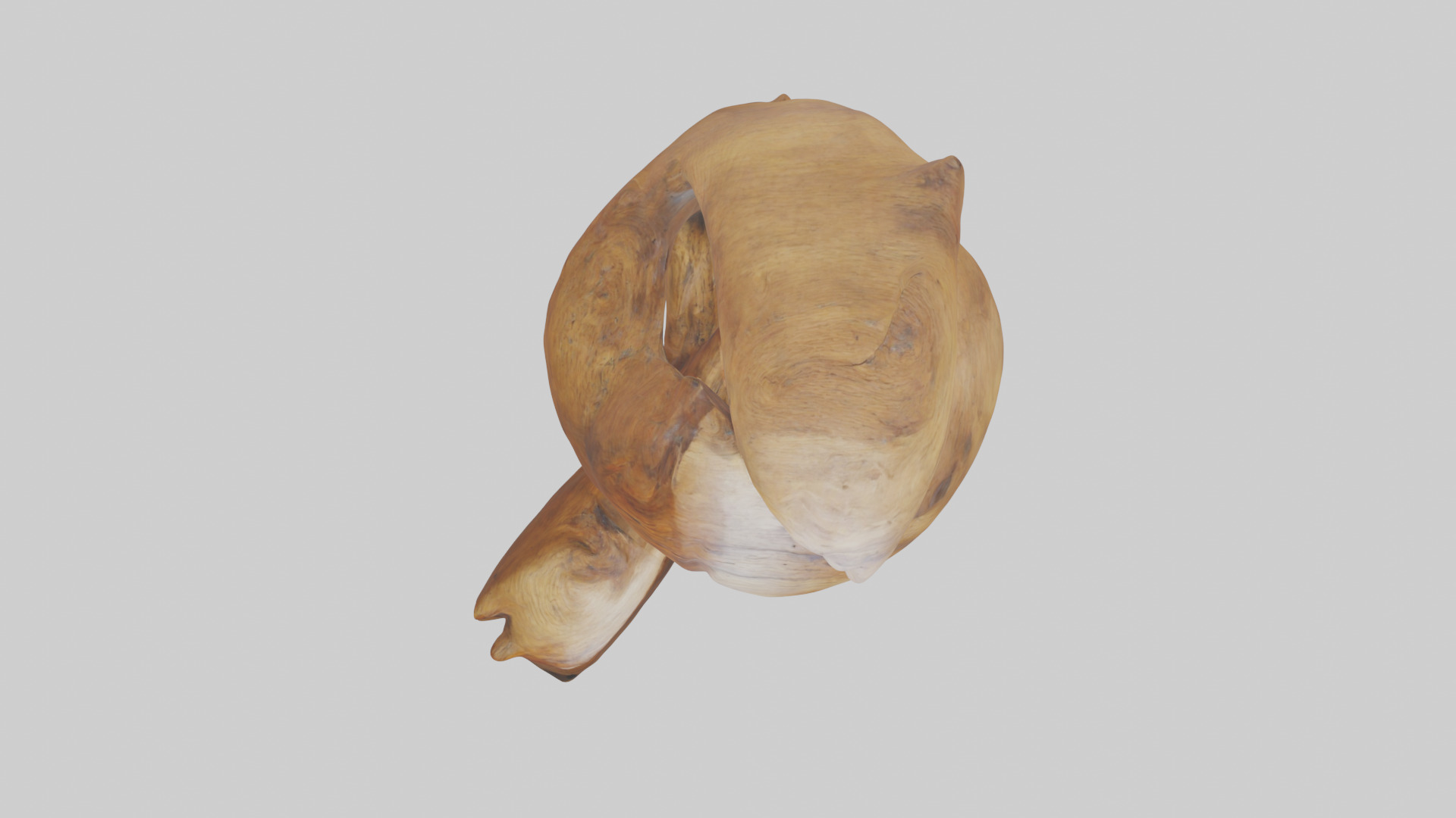 Reclaimed wood sculpture model Low-poly 3D model_14