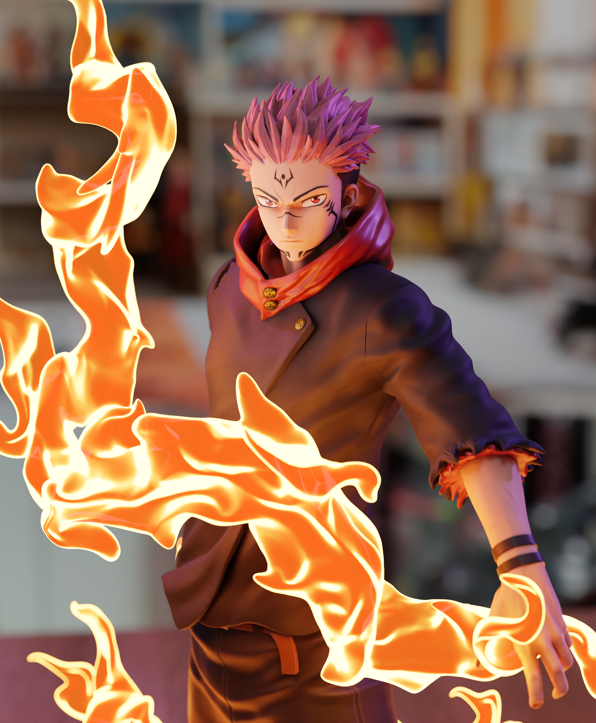 Sukuna Fire Arrow - Jujutsu Kaisen 3D print model_1