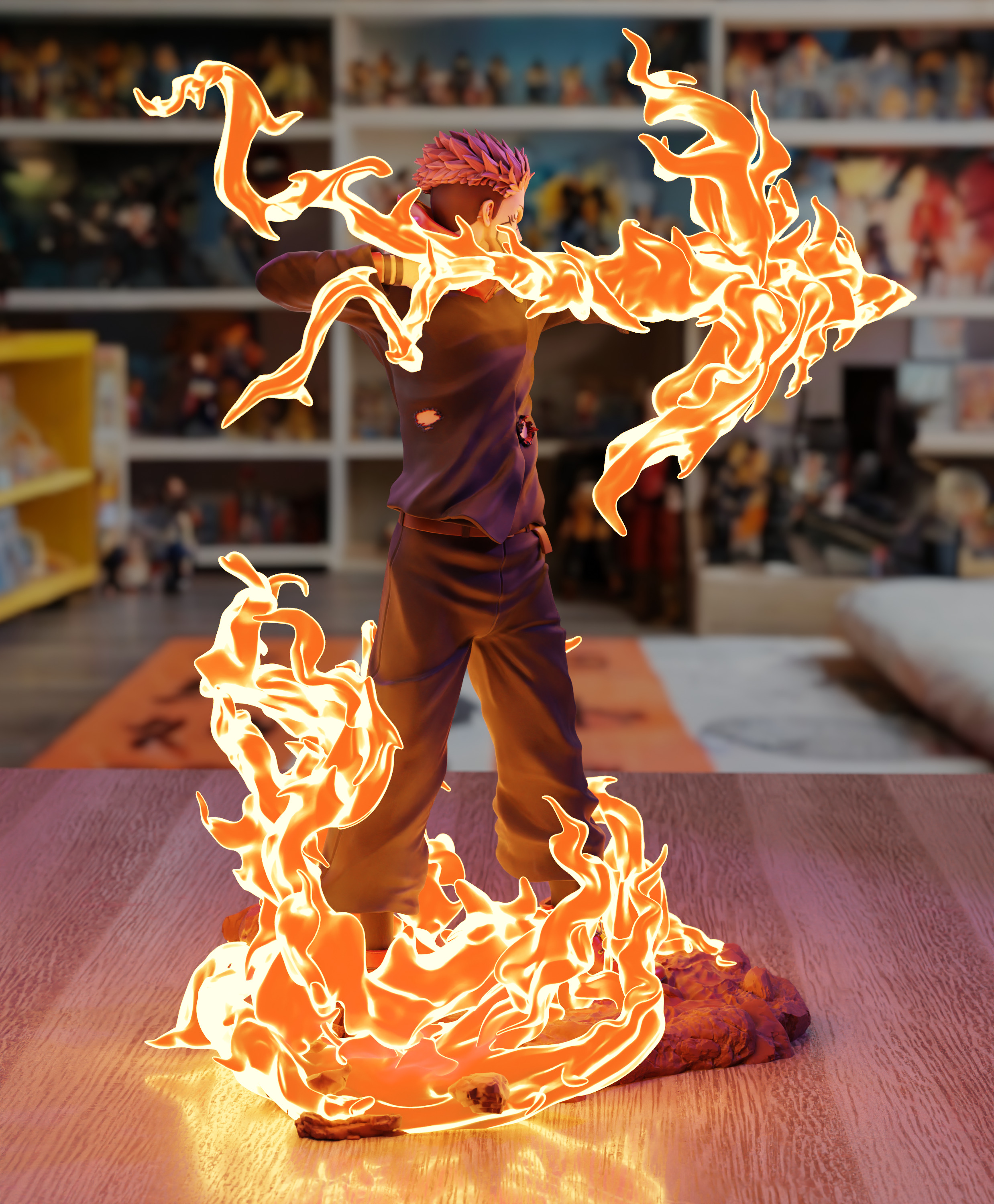 Sukuna Fire Arrow - Jujutsu Kaisen 3D print model_8
