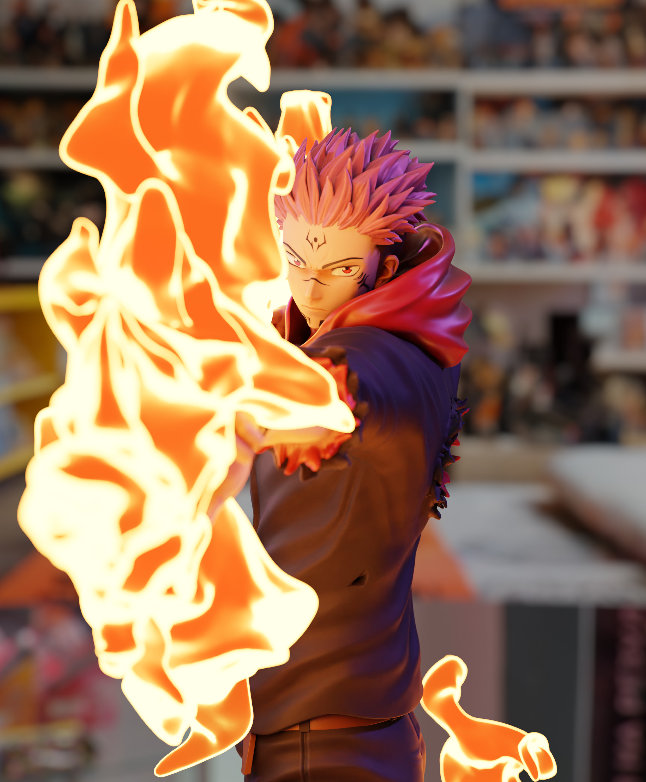 Sukuna Fire Arrow - Jujutsu Kaisen 3D print model_3