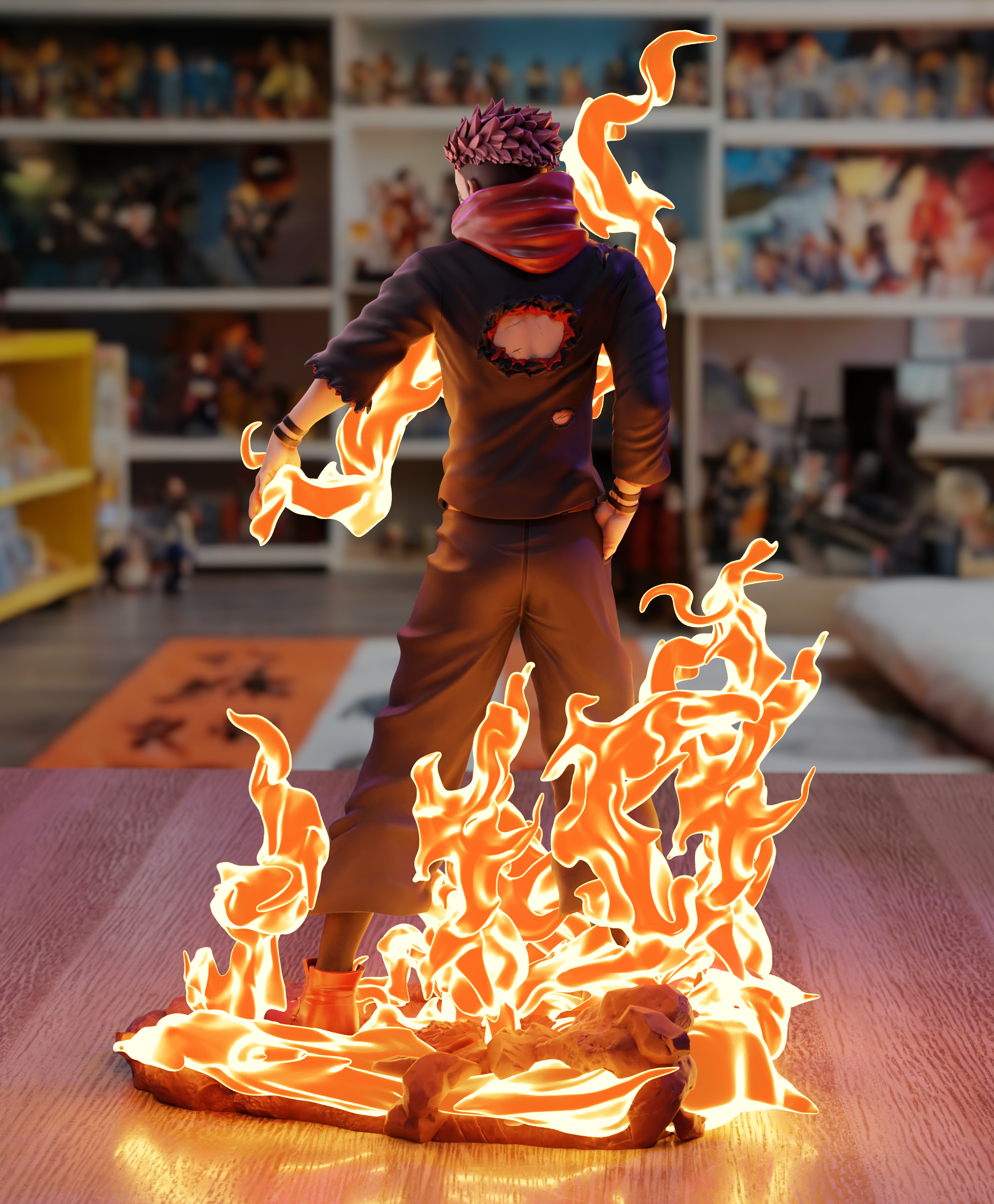 Sukuna Fire Arrow - Jujutsu Kaisen 3D print model_7