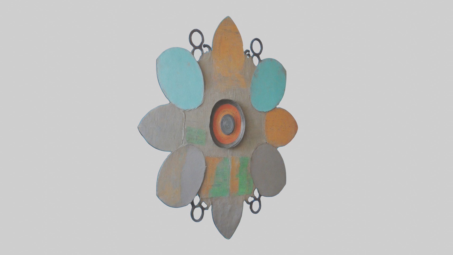 Recycled Art Wall Decor Low-poly 3D model_1