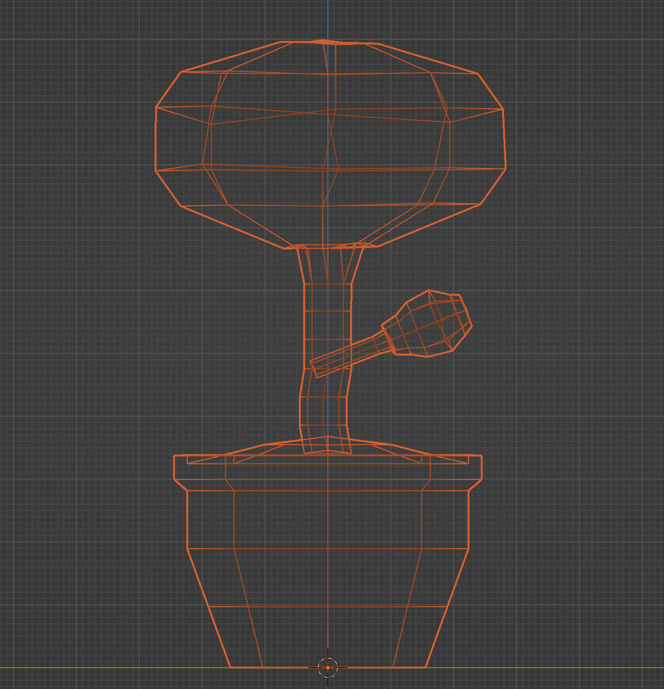 Low Poly Potted Tree Low-poly 3D model_1