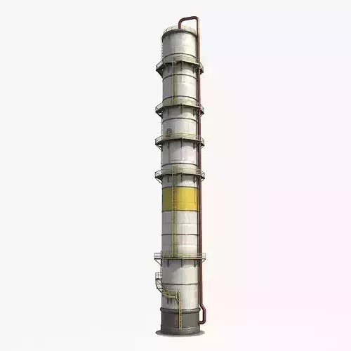 Oil Storage Tank v3 Low-poly 3D model