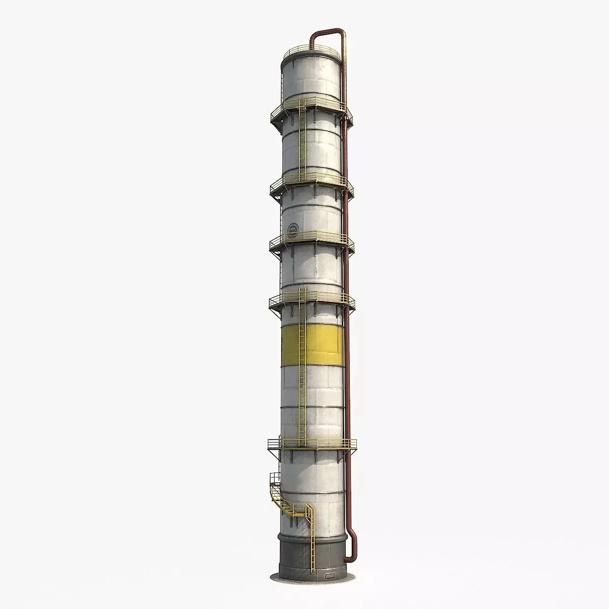 Oil Storage Tank v3 Low-poly 3D model