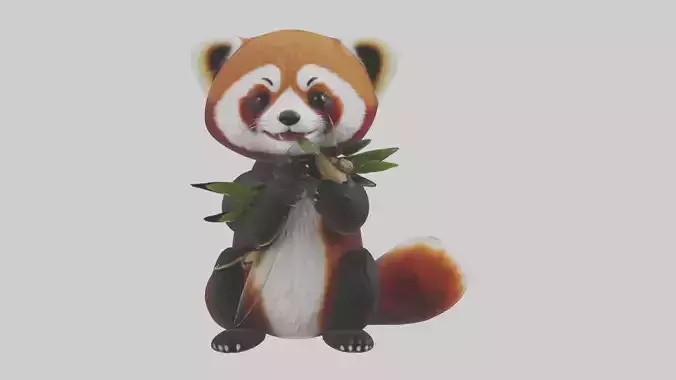 Red Panda playing model