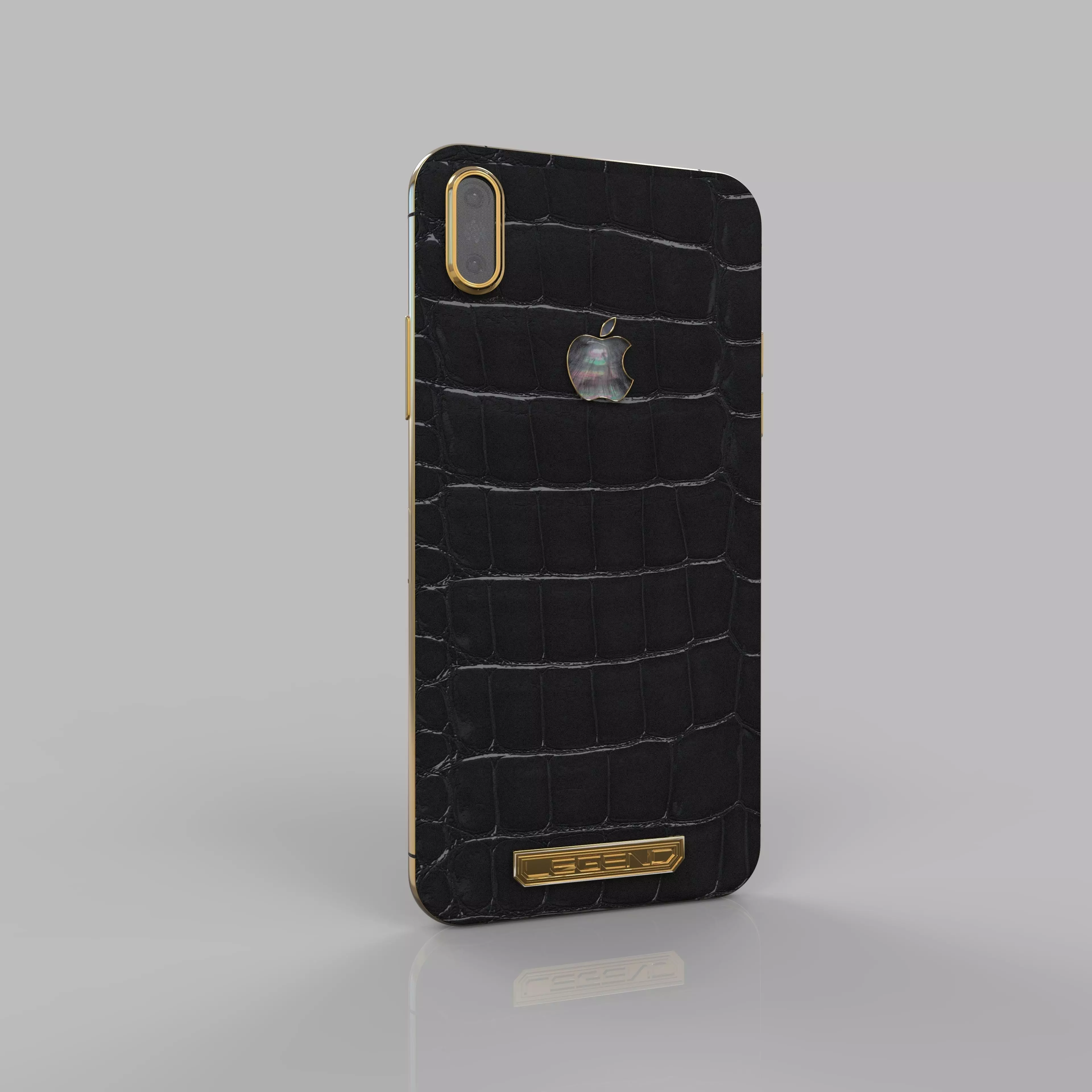 Iphone8 crocodile skin iphone xr case 3D model