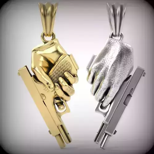 hand pendant V01 3D print model