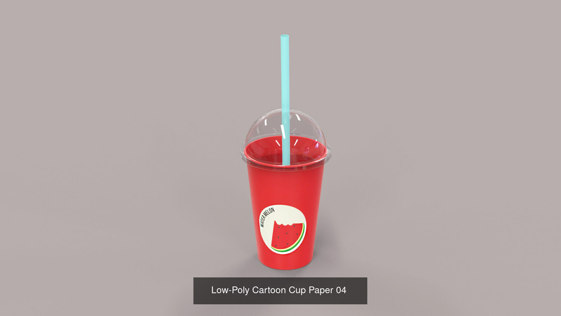 Low-Poly Cartoon Cup Pack 01 3D Model Collection_4