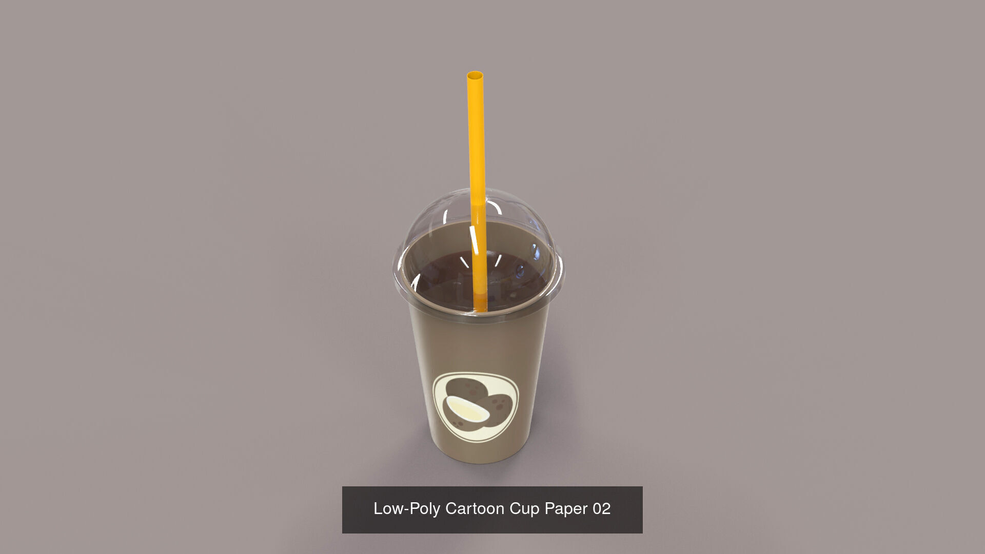 Low-Poly Cartoon Cup Pack 01 3D Model Collection_2