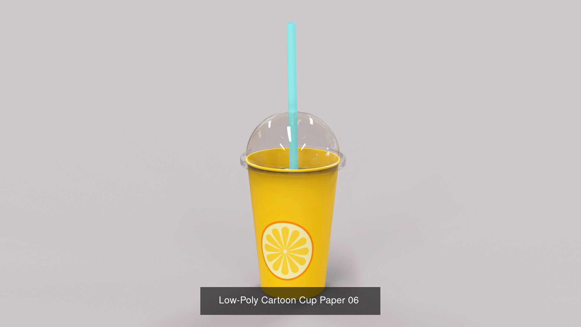 Low-Poly Cartoon Cup Pack 01 3D Model Collection_6