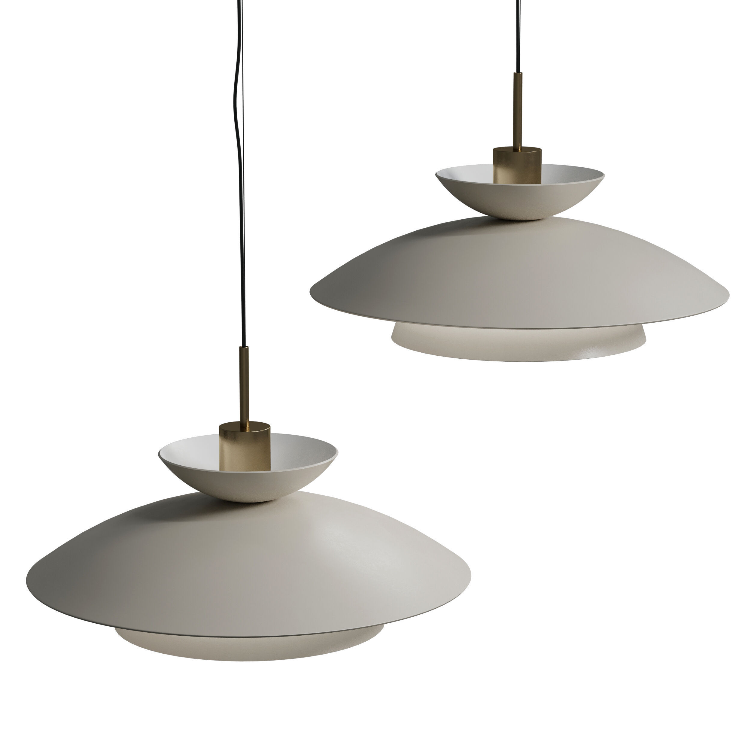 Miloox Kloe Pendant Lamp Low-poly 3D model_3