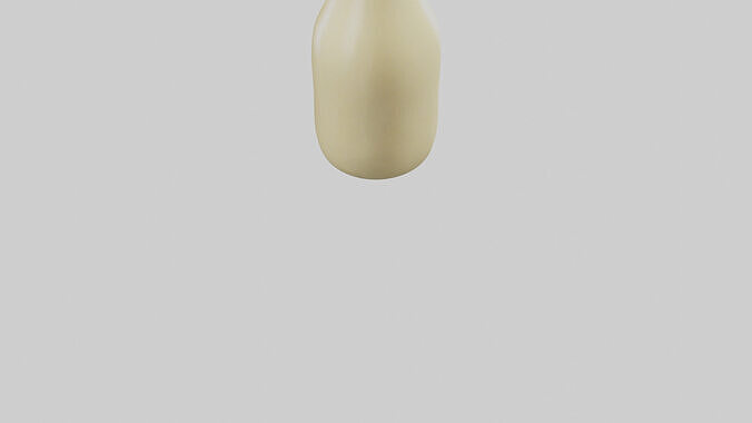 Mayonnaise Bottle model Low-poly 3D model 4