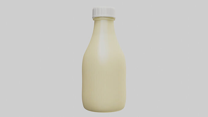 Mayonnaise Bottle model Low-poly 3D model 3