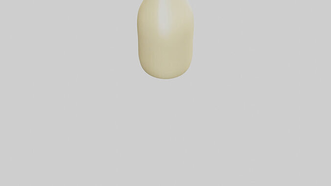 Mayonnaise Bottle model Low-poly 3D model 5