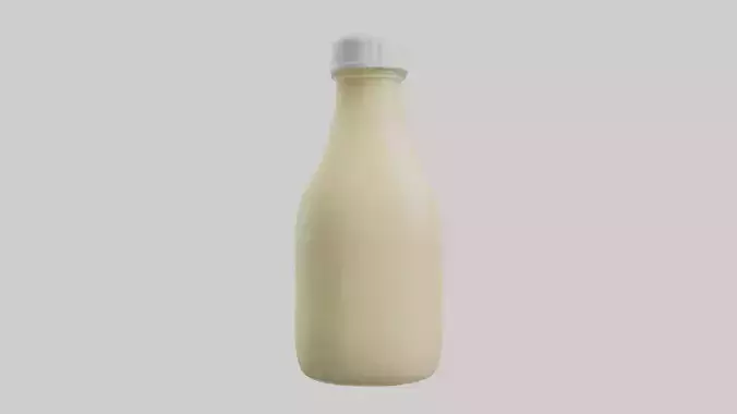 Mayonnaise Bottle model Low-poly 3D model