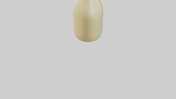 Mayonnaise Bottle model Low-poly 3D model 6