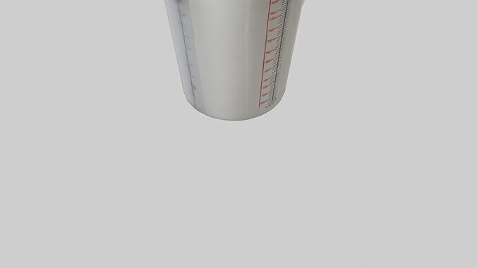 Measuring cup model Low-poly 3D model 7