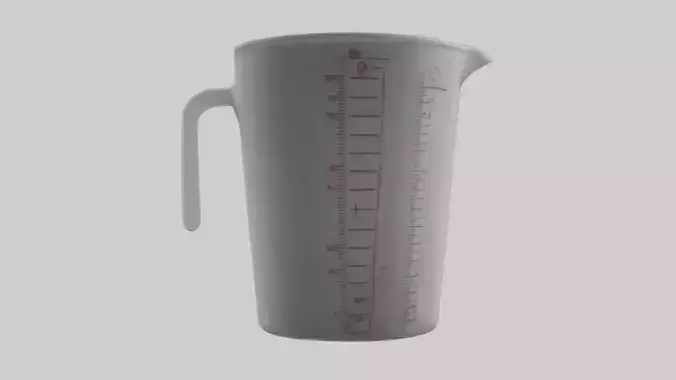 Measuring cup model Low-poly 3D model