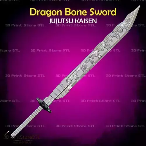 Dragon Bone Sword Cosplay Jujutsu Kaisen - STL File