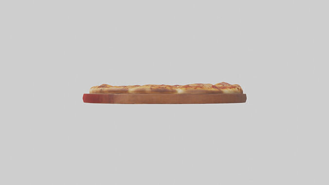 Meat lovers pizza model Low-poly 3D model 2