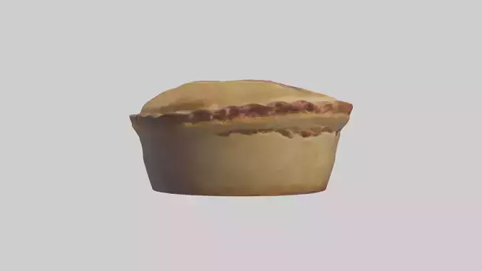 Meat pie model Low-poly 3D model