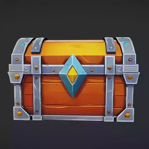 Wooden treasure chest