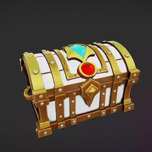 treasure chest with gems