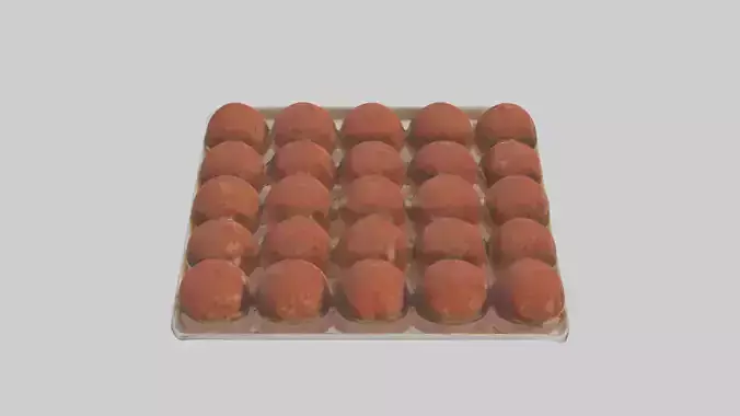 Meatballs Pack model Low-poly 3D model