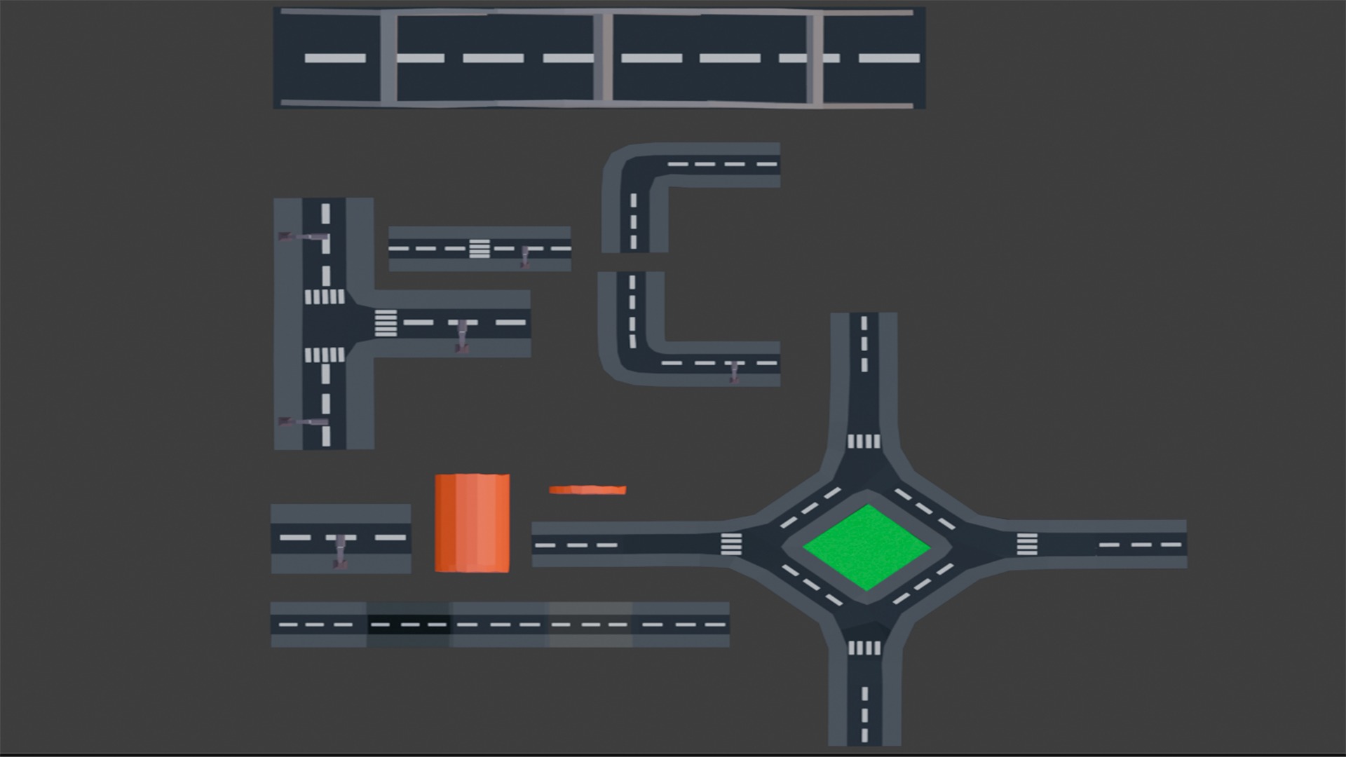 Low Poly Street 3D Model Collection_1