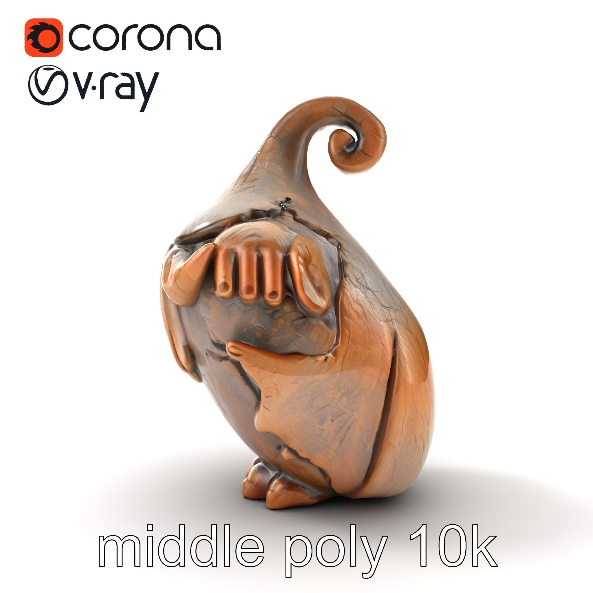 Pre-Raphaelite Scene with Romantic Medieval Elements model pack Low-poly 3D model_28