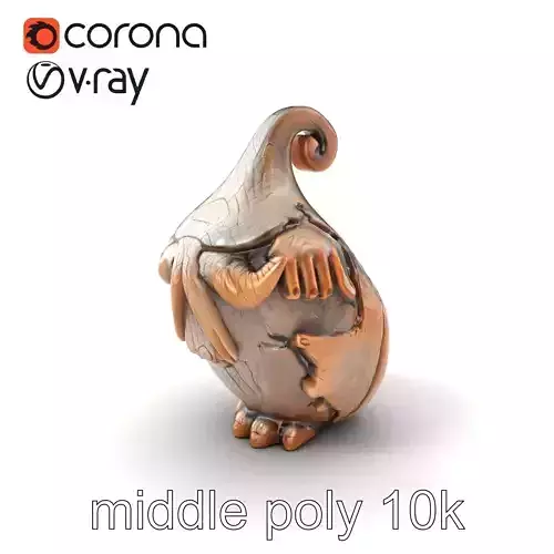 Pre-Raphaelite Scene with Romantic Medieval Elements model pack Low-poly 3D model