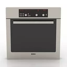 cook range old Free low-poly 3D model
