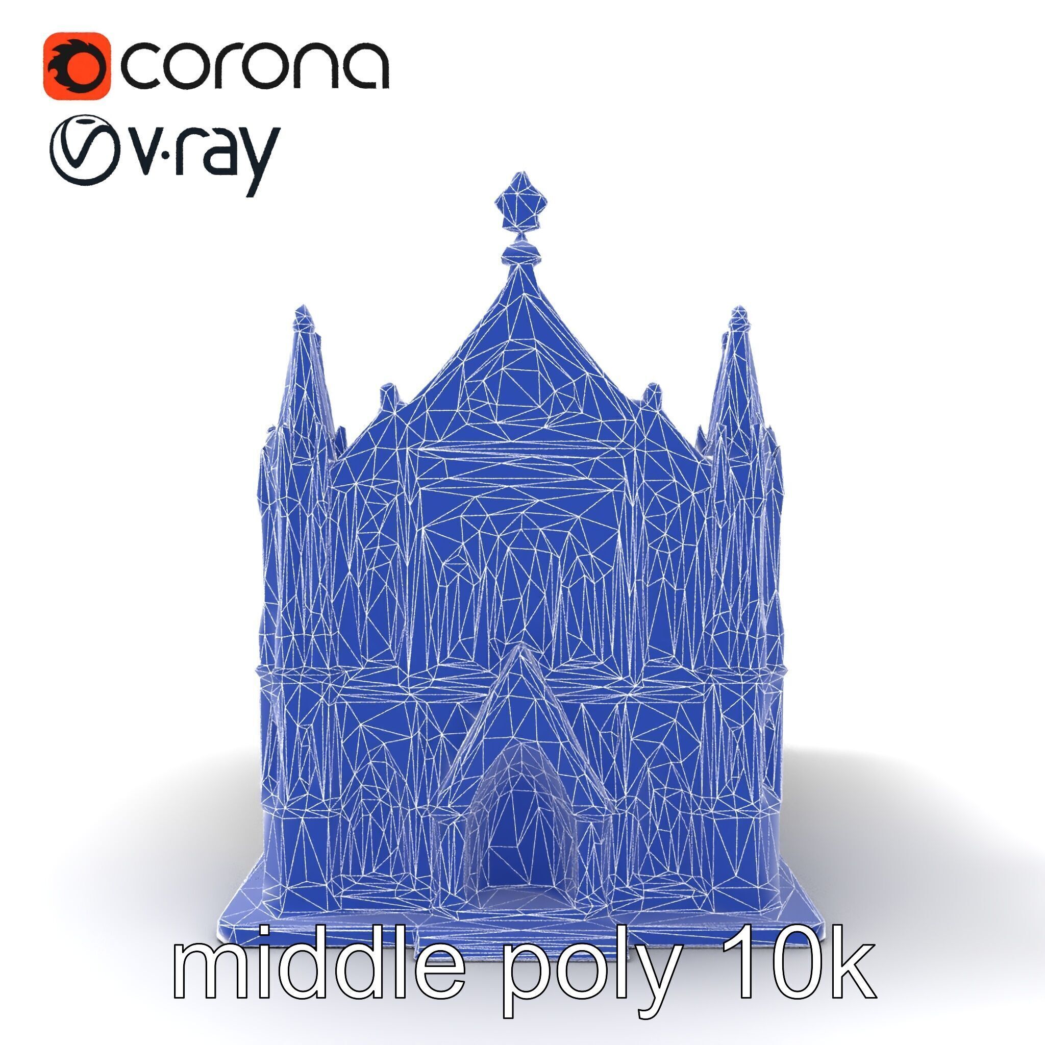 Gothic Cathedral Architecture model pack Low-poly 3D model_22