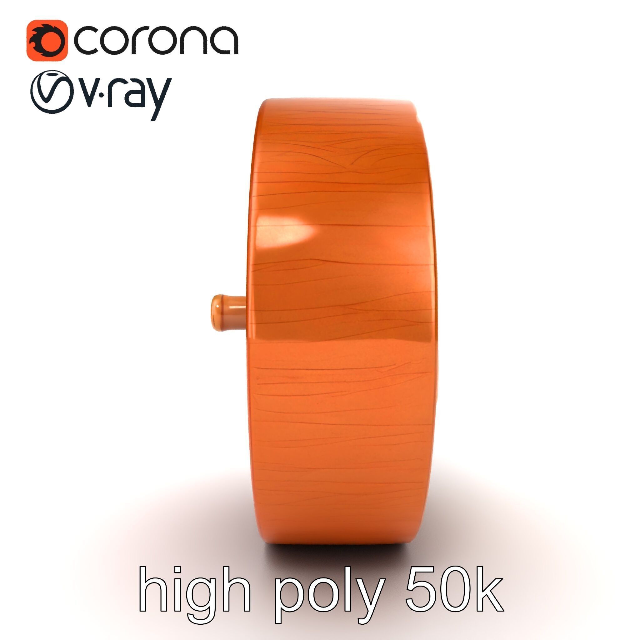 Art Nouveau Floral Relief Decor model pack Low-poly 3D model_15