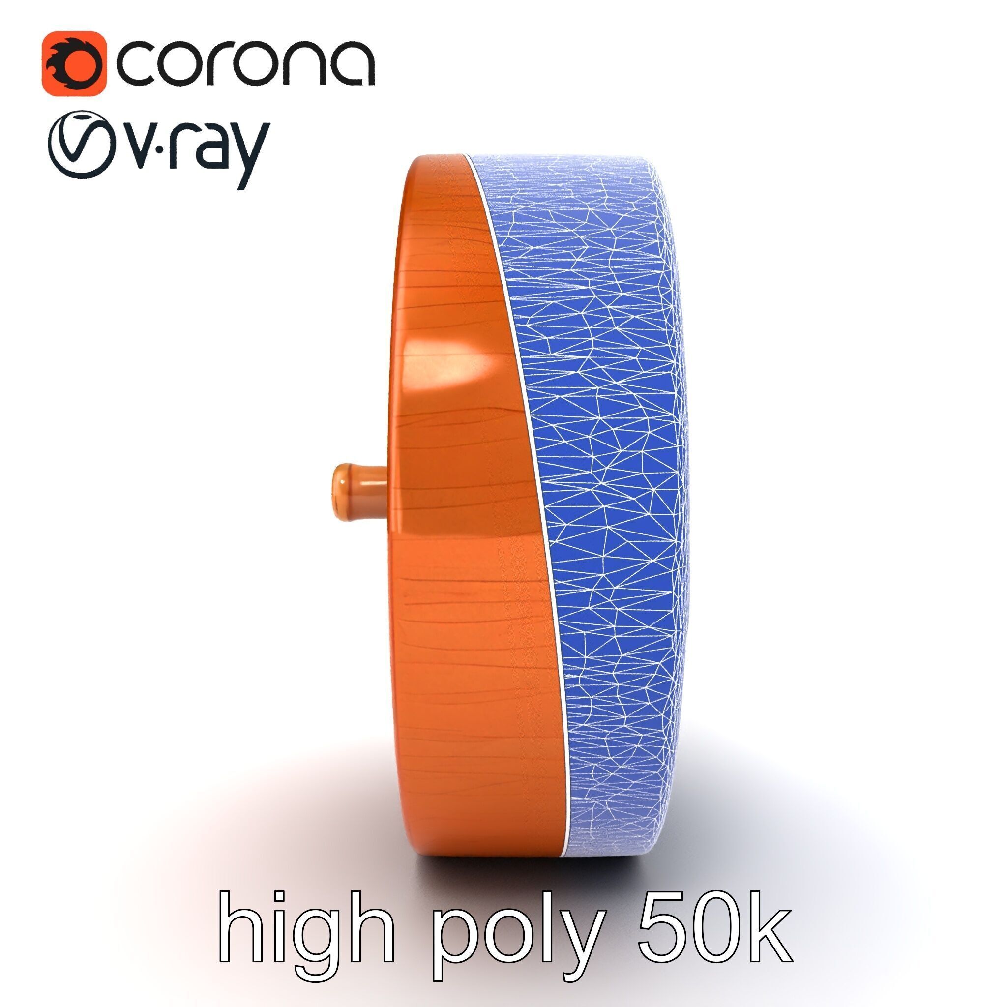 Art Nouveau Floral Relief Decor model pack Low-poly 3D model_27