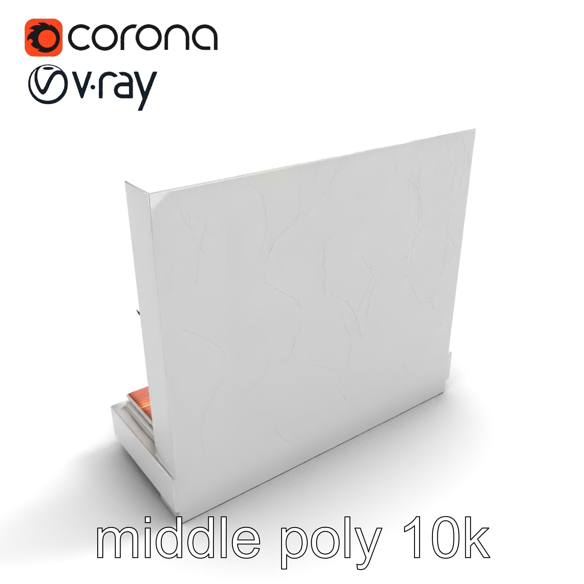 Art Deco Painting Scene Luxurious Model Pack Low-poly 3D model_7